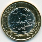 Бразилия, 1 реал 2015 год (UNC)