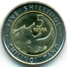 Кения, 5 шиллингов 2018 год (AU)