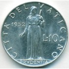 Ватикан, 10 лир 1952 год (UNC)