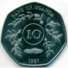 Уганда, 10 шиллингов 1987 год (UNC)