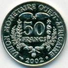 Западно-Африканские Штаты, 50 франков 2002 год (UNC)