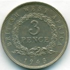 Британская Западная Африка, 3 пенса 1943 год H (AU)
