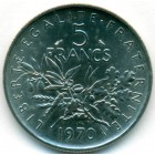 Франция, 5 франков 1970 год (UNC)