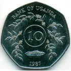Уганда, 10 шиллингов 1987 год (UNC)