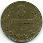 Гернси, 8 дублей 1920 год (AU)