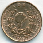 Колумбия, 1 сентаво 1967 год (UNC)