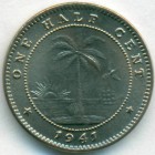 Либерия, 1/2 цента 1941 год (UNC)