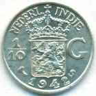 Нидерландская Восточная Индия, 1/10 гульдена 1942 год S (UNC)