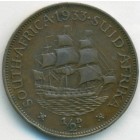 Южная Африка, 1/2 пенни 1933 год
