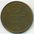Норвегия, 5 эре 1938 год