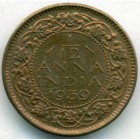 Британская Индия, 1/12 анны 1939 год (AU)