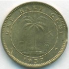 Либерия, 1/2 цента 1937 год (UNC) БРАК