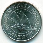 Тонга, 20 сенити 2015 год (UNC)