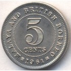 Малайя и Британское Борнео, 5 центов 1961 год (UNC)