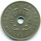 Южная Родезия, 1 пенни 1936 год (UNC)