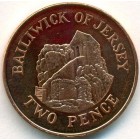 Джерси, 2 пенса 2012 год (UNC)