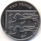Великобритания, 10 пенсов 2011 год (AU)