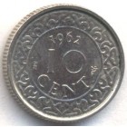 Суринам, 10 центов 1962 год (UNC)