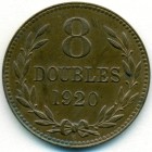 Гернси, 8 дублей 1920 год (AU)