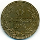 Гернси, 8 дублей 1934 год (AU)