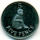 Гибралтар, 5 пенсов 2011 год (UNC)