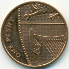Великобритания, 1 пенни 2008 год (AU)