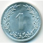 Тунис, 1 миллим 1960 год (UNC)