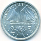 Сен-Пьер и Микелон, 2 франка 1948 год (UNC)