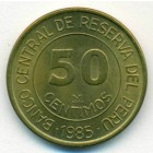 Перу, 50 сентимо 1985 год (UNC)