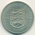 Джерси, 5 шиллингов 1966 год (UNC)