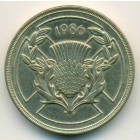 Великобритания, 2 фунта 1986 год (UNC)