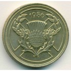 Великобритания, 2 фунта 1986 год (UNC)