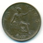 Великобритания, 1 фартинг 1932 год (UNC)