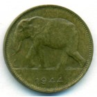 Бельгийское Конго, 1 франк 1944 год