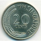 Сингапур, 20 центов 1976 год (UNC)