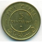 Сомали, 5 чентезимо 1967 год (AU)