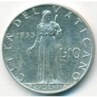 Ватикан, 10 лир 1953 год