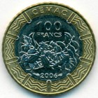 Центральные Африканские Штаты, 100 франков 2006 год (AU)