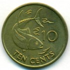 Сейшельские острова, 10 центов 2003 год (UNC)