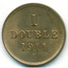 Гернси, 1 дубль 1911 год (UNC)