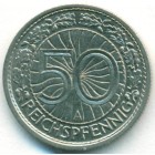 Веймарская республика, 50 рейхспфеннигов 1937 год А (AU)