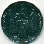 Ватикан, 100 лир 1968 год (UNC)