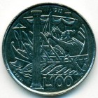 Сан-Марино, 100 лир 1973 год (UNC)