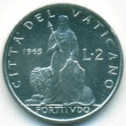 Ватикан, 2 лиры 1963 год (UNC)