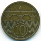 Чехословакия, 10 геллеров 1933 год