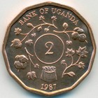 Уганда, 2 шиллинга 1987 год (UNC)