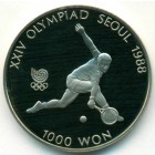 Южная Корея, 1000 вон 1987 год (PROOF)