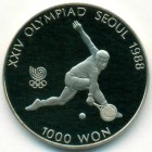 Южная Корея, 1000 вон 1987 год (PROOF)