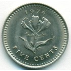 Родезия, 5 центов 1976 год (UNC)
