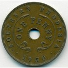Южная Родезия, 1 пенни 1950 год